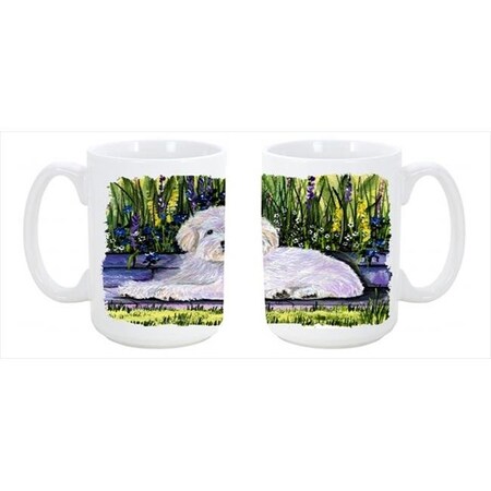 Carolines Treasures Carolines Treasures SS8430CM15 Coton de Tulear Dishwasher Safe Microwavable Ceramic Coffee Mug 15 oz. SS8430CM15